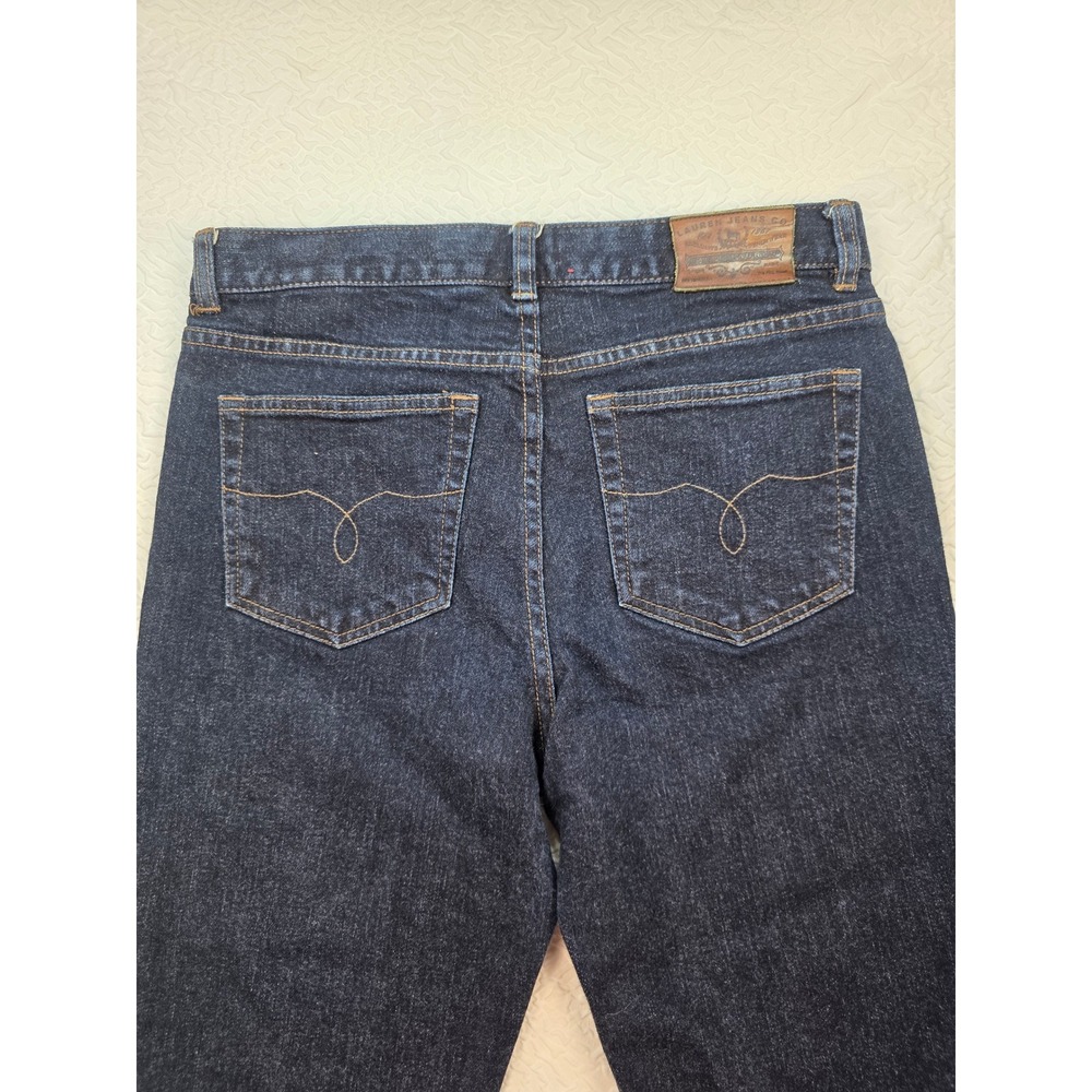 Lauren Ralph Lauren Cropped Jeans Womens 4 Blue Excellent Classic Midcalf Denim - Picture 12 of 14
